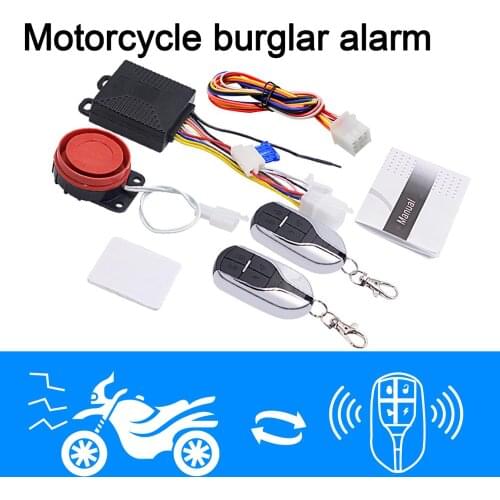 Universal Motorcycle Alarm and Theft Protection Device Car Alarm Dual Remote Control Type Moto Accessories