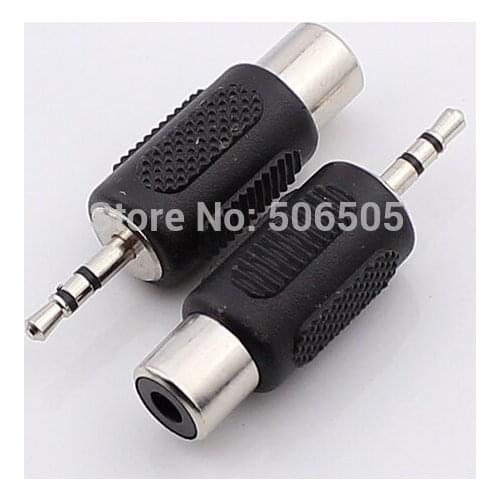 High Quality 2.5mm audio plug to RCA socket 2.5 plug to RCA Adapter 10pcs/lot