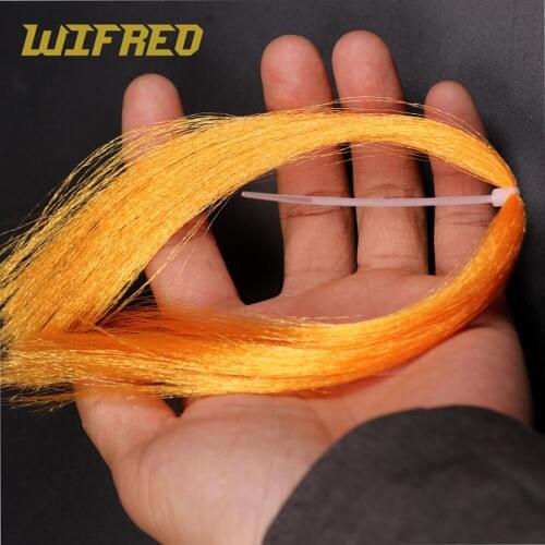 Wifreo 2Packs Orange Micro Flasher Fiber for Fly Tying Saltwater Fishing Sabiki Jig Assist Hook Tying