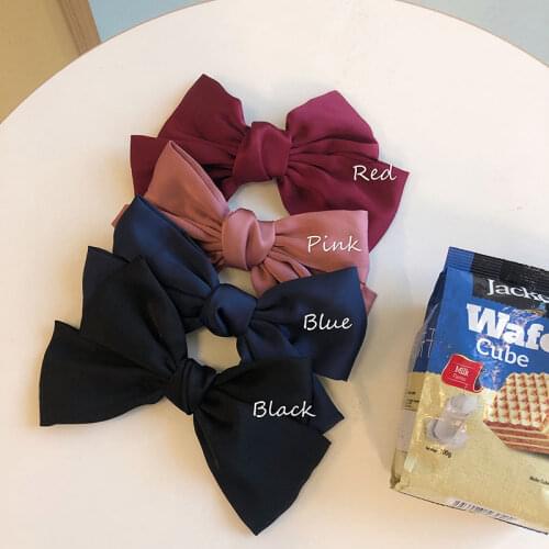 Korean Fashion Women Hair Accessories Japanese Cosplay Ribbon Lolita Hair Grips Girls Cute Sweet Headwear Ladies Hair Bows Clips