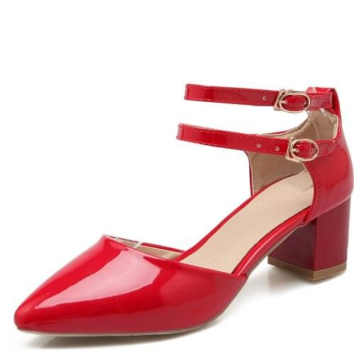 College wind 2018 spring and summer fashion pointed thick with a small fresh 32-43 yard female sandals 1843