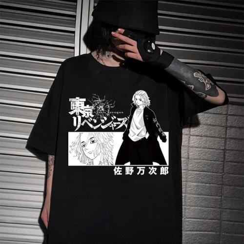 2021 Harajuku Man Tokyo Revengers T Shirts Tees Shirt Tops Design Short-Sleeved Aesthetic Japanese Anime T Shirt