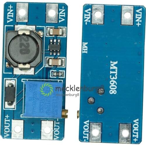 5PCS MT3608 2A Max DC-DC Step Up Converter Booster Power Supply Module Boost 2V - 24V to 5V 9V 12V 28V For Arduino LM2577