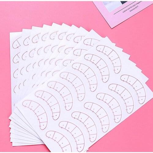 70 Pairs Lash Mapping Stickers Under Eye Positioning Tips Sticker for Eyelashes Extension Practice Eye Pads Paper Patches