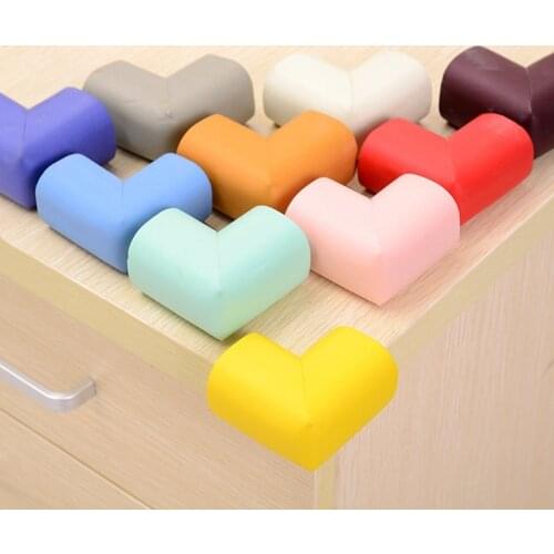 8PCS/lot Soft Baby Safe Corner Protector Baby Kids Table Desk Corner Guard Children Safety Edge Guards 60*60*12mm