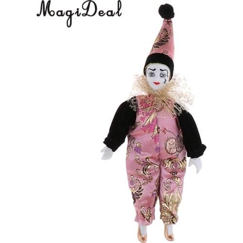 9 Inch Porcelain Victorian Doll Ceramics Eros Dolls Wishing Doll Clown Model Desk Ornament