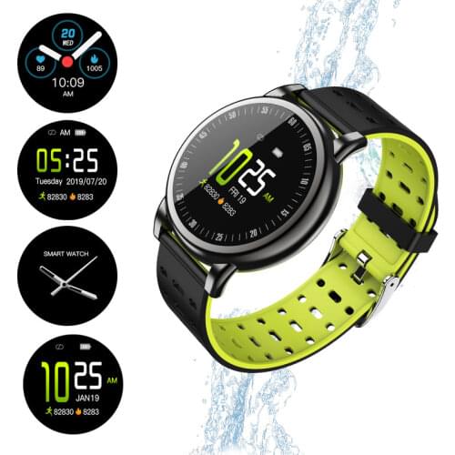 B8S full-touch IP67 waterproof heart rate and blood pressure monitor for men Smartwatch fitness tracker for women