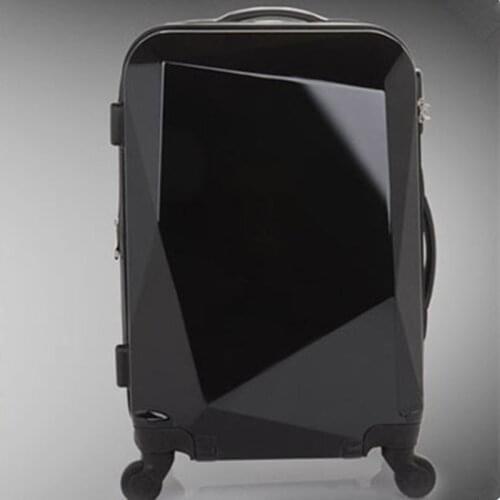 Baggage Women Suitcase valiz bag men bags,Diamond cutting trolley case,new style,Swivel travel luggage mute,Polychromatic 20 24