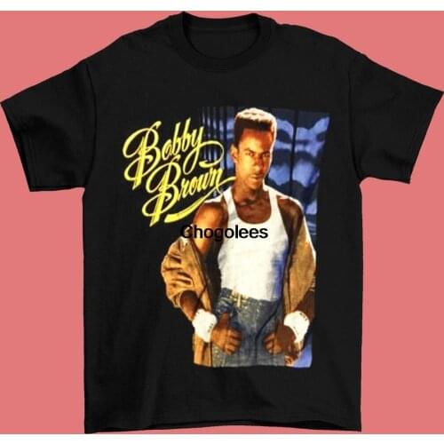 Bobby Brown shirt 1988 Bobby Brown Tour Tee Shirt Bobby Brown singer hiphop t shirt for fan