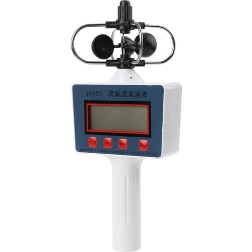 2021 New Digital Cup Style Anemometer Wind Speed Gauge Average Instantaneous Wind Speed