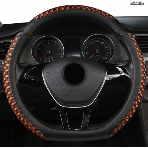KOKOLOLEE Leather Car Steering Wheel Cover For Opel Astra J G Insignia Zafira a b Corsa d Mokka Vivaro Meriva