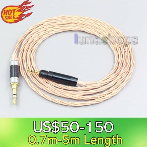 LN007159 Silver Plated OCC Shielding Coaxial Earphone Cable For Ultrasone Performance 820 880 Signature DXP PRO STUDIO