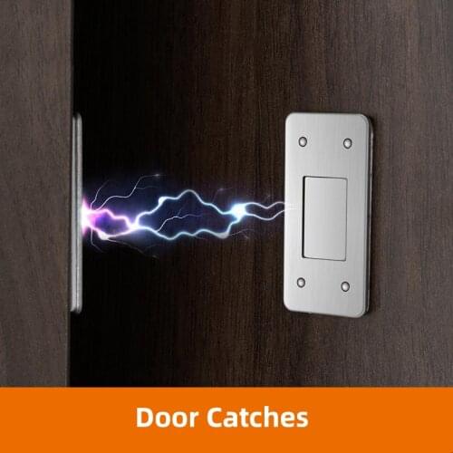 Strong Door Catches Door Closer Magnetic Mini Punch-free Magnetic Door Closer Ultra Thin Invisible Suction Sliding Wardrobe