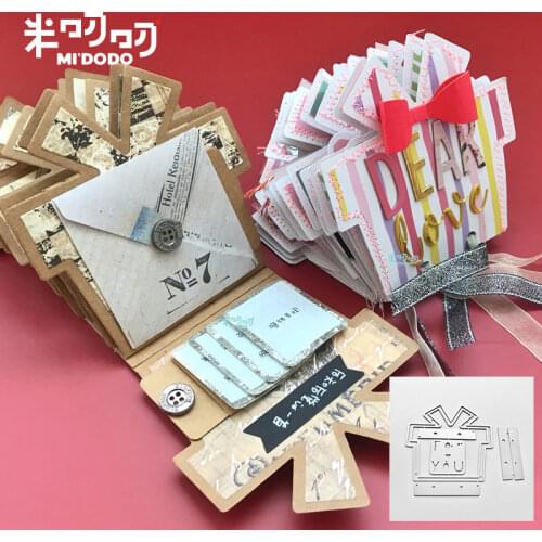 Metal Cutting Dies Christmas Birthday Gift Album Scrapbooking Paper Craft Knife Mould Blade 2019 Midodo New Craft Dies