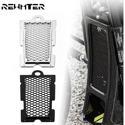 Motorcycle ABS Honeycomb Radiator Guard Mesh Grille Protection Cover For Harley Softail Street Bob Fat Boy FXBB Breakout Deluxe