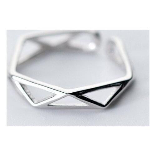 Exaggerated Personality Retro Hexagon Rings For Women Charm Engagement Rings Men Vintage Knuckle Finger Jewelry 2020