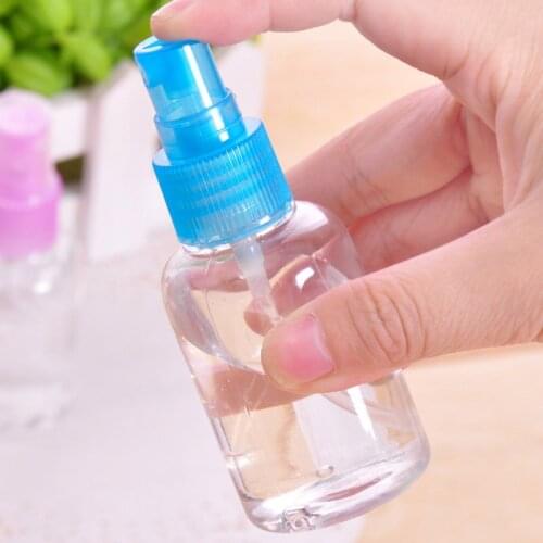 Plastic Atomizers Spray Bottle 50ml Liquid Container Accessories Refillable Bottles Travel Transparent Plastic Perfume Atomize H