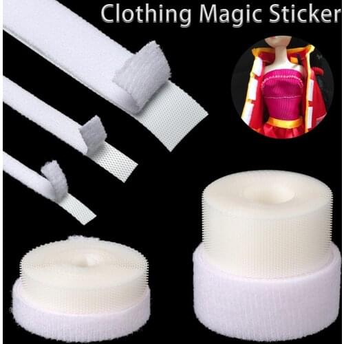 6/8/20mm Self Adhesive Doll Width Fastener Tape Stickers Sewing Clothes Paste Strap DIY Doll Couture Clothing Accessories