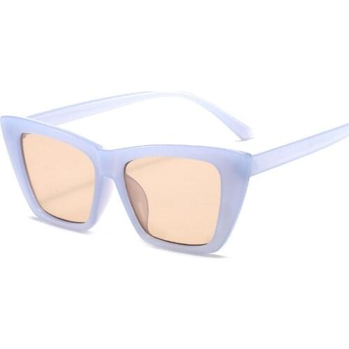 Cat Eye Women Men Sunglasses Tan Gray Lens UV400 Eye Protection Girl Sexy Ladies Classic Fashion Outdoor Eyewear