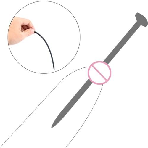 Mushroom Head Urethral Plug Super Long Urethral Dilators Catheters Penis Plug Sex Toys for Men 4.5mm/5.5mm