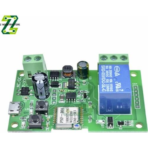 1 Way eWelink WiFi Relay Module Remote Wireless Switch DC 7-32V 10A Time Delay Relay Phone APP Control For Smart Home