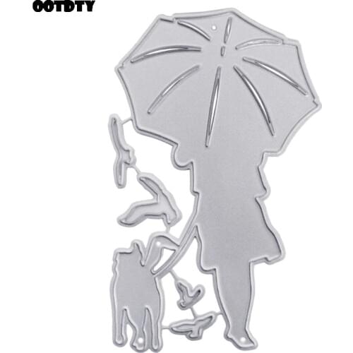 Dog And Owner Craft Die Metal Cutting Dies Cut for DIY Paper Card making Scrapbooking