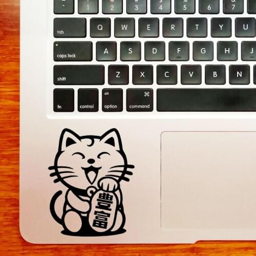 Japan Lucky Cat Trackpad Laptop Sticker for Macbook Pro 16" Air Retina 11 12 13 15 inch Mac Surface Book Decal 14" Notebook Skin