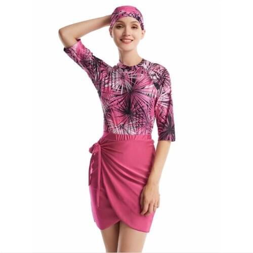 3PC Full Wwimwear Maillot Muslim Sportswear Modest Swim Suit Women Swimsuit Girls Burkini 3XL Maillot De Bain Hijab Mayo 54-56