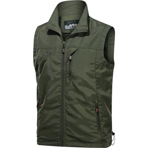 AIOPESON Simple Oversized Vest Men Solid Color Casual Stand Collar Waterproof Mens Jacket Spring Streetwear Zipper Men Jackets