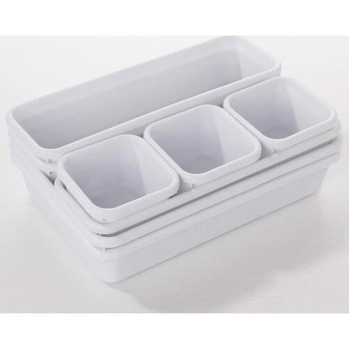 1pc Sundries Storage Plastic Boxes Multifunctional Divided Storage Box Plastic Makeup Organizer Desk Drawer Storage Tray