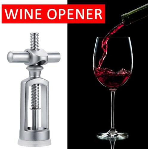 1pcs Portable Zinc Alloy Red Wine Opener Sommeliers Wine Corkscrew Bottle Opener Corkscrews Wine Cork Remover Champagne Opener
