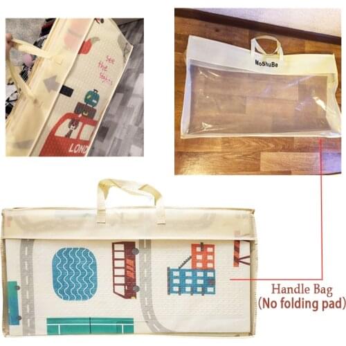 1 Piece Package Of Foldable Mat Only Bag Without Folding Mat Portable Foldable Baby Play Mat Handle Bag For Baby Play Mat