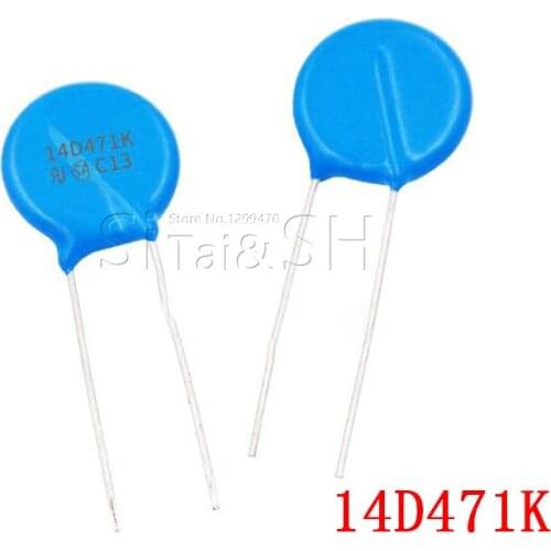 10pcs varistor 14D471K 470V piezoresistor 14D471
