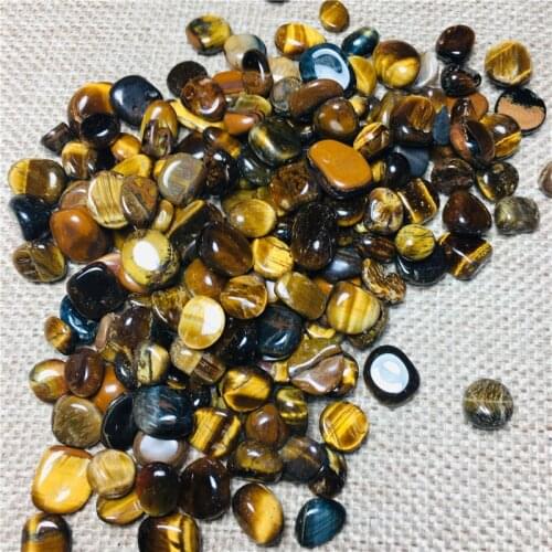 100g tumbling gem Tigers eye stone natural quartz mineral is used to heal chakras