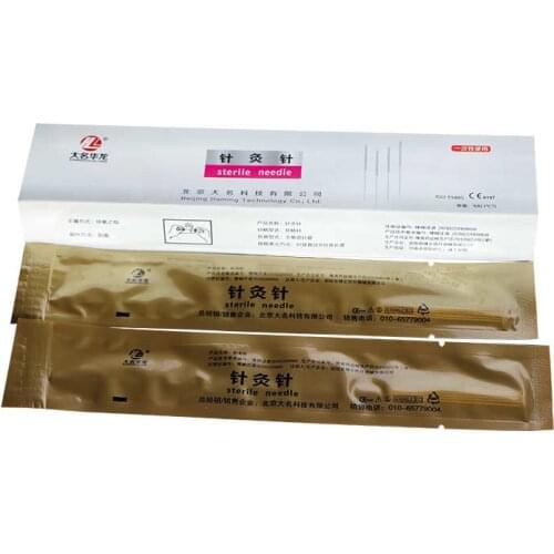 100 pcs Hualong aupuncture massage Long needle One-time Use Sterile Acupuncture Needle 100/150mm