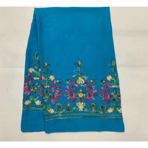 2019 New Design African Cotton Lace Fabric High Quality Embroidery Print 5 Yards For African Women Dress Sewing Fabric!LXF62615