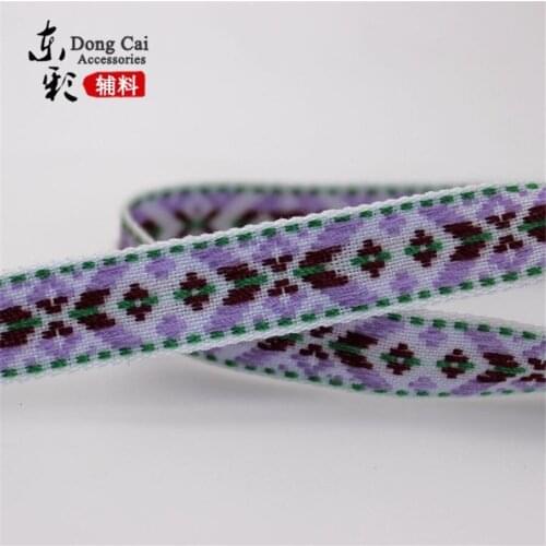 22yards*(14mm)Embroidery Jacquard Ribbon Webbing Handmade DIY Sewing Supplies High Quality Costume Jeans Ribbon Accessories