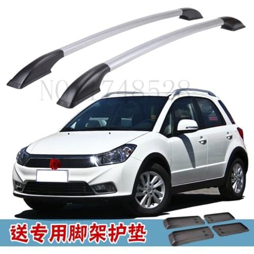 Free punch Auto parts Refitting the roof rack of aluminum alloy luggage for Suzuki SX4 1.3M Accessories