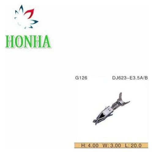 Free shipping 964286-1 100pcs DJ623-E3.5 car splices wire terminal Crimp terminal Non-insulated auto G126 female terminal