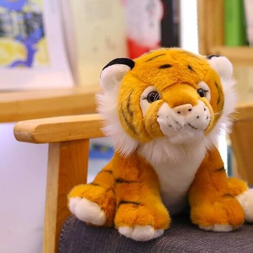 Free Shipping Mini Sitting Tiger Plush Toys Children Kids Cute Staffed Animal Doll Kids Creative Gift Home Decor Christmas Gift