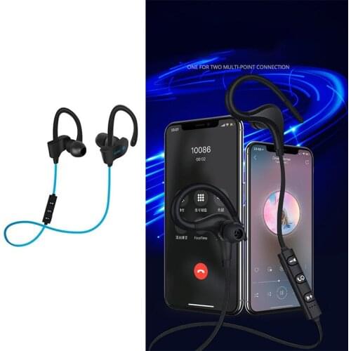 Bluetooth Earphone Earloop Earbuds Stereo Bluetooth Headset Wireless Sport Earpiece Handsfree With Mic For All Smart Phones