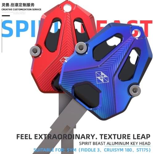 Spirit Beast Motorcycle Key cover Modification accessories For SYM Fiddle 3 CRUISYM 180 ST175 Key protection shell Key Case
