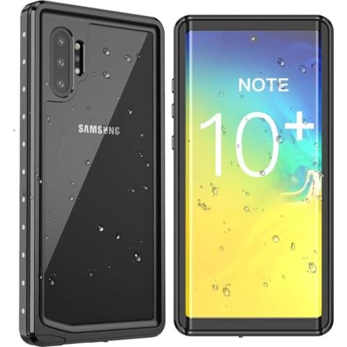For Galaxy Note10 Plus Waterproof case Shock Dirt Snow Proof Protection for Samsung Galaxy Note 10 case With Touch ID Cover