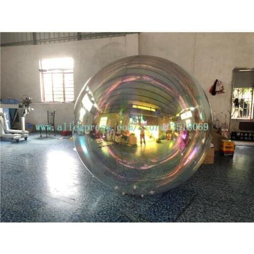 2m giant inflatable hanging mirror ball/inflatable Hanging Disco Ball/inflatable mirror ball for show on sale