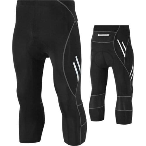 CKAHSBI Running Gym Leggings Men Sport Skinny Riding Pants Athletic Workout Tight Mens Gym Fitness Bicycle Pants Sweatpants