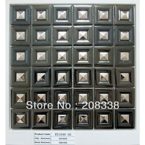 STAINLESS STEEL METAL TILE MOSAIC KITCHEN BACKSPLASH BATHROOM WALL 8MM