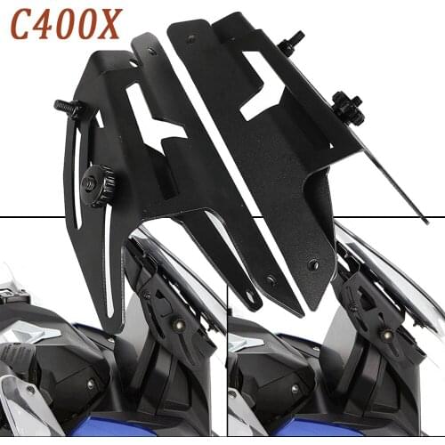 Motorcycle Stainless Steel Accessorie Front Windshield Adjusting Bracket Windscreen Windshield Stand For BMW C400X C 400X C400 X