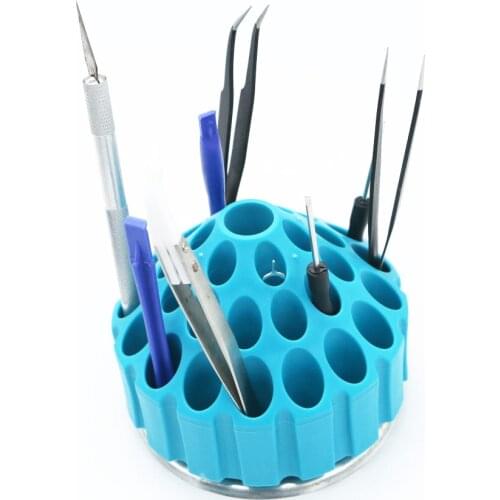 New protable flying bullet Mobile Phone Repair Tool Acrylic Box Screw Component Tweezers Brushes storage stand for Store parts