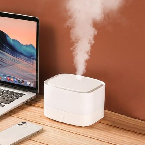 2021 New Ultrasonic Cool Mist Aromatherapy Air Humidifier 380ML USB Powered Essential Oil Diffuser with Soft Night Light