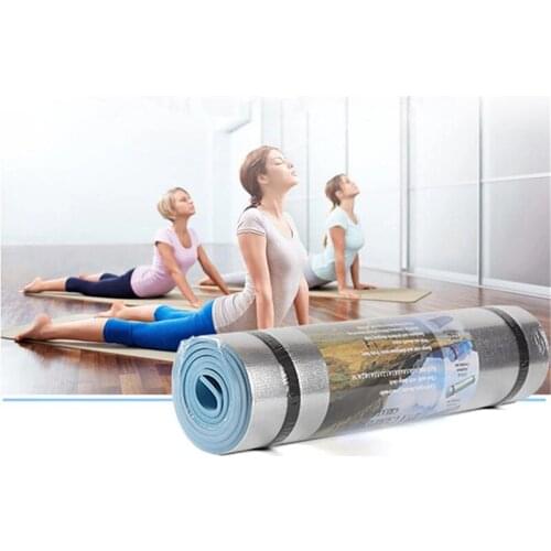 New Indoor Aluminum Film Moisture-proof Yoga Mat Workout Exercise Women Sports Mat Gym Fitness Pilates Pad Yoga Equipment
